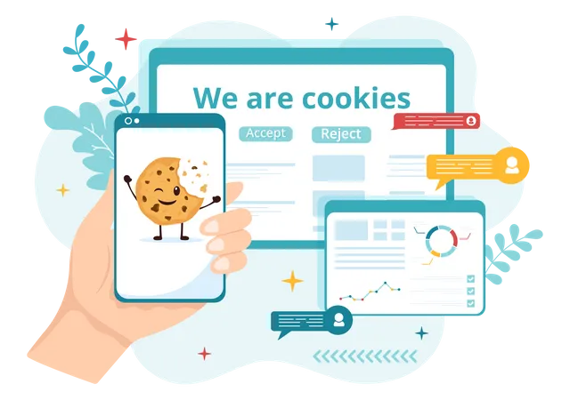 Cookies de Internet  Ilustración