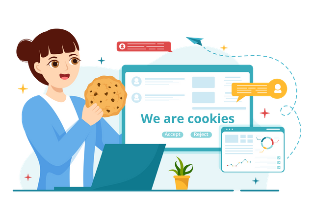 Cookies de Internet  Ilustración