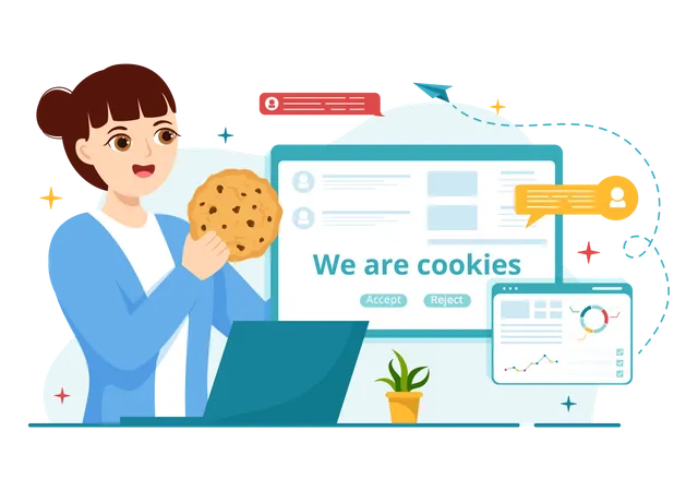 Cookies de Internet  Ilustración