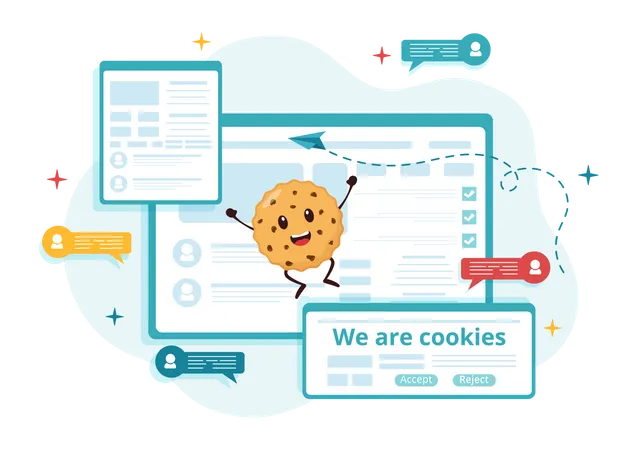 Cookies de Internet  Ilustración