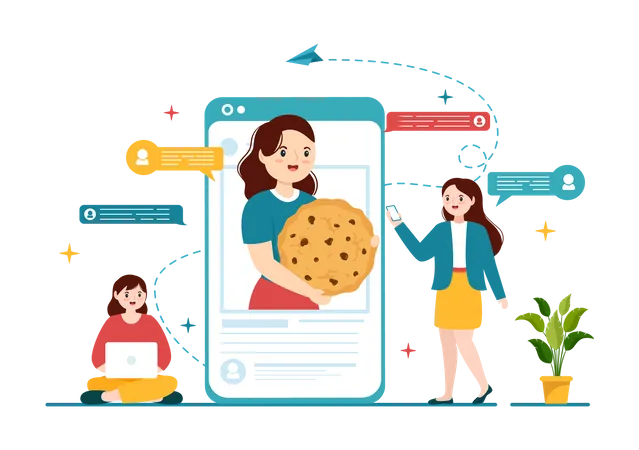 Cookies Internet  Illustration