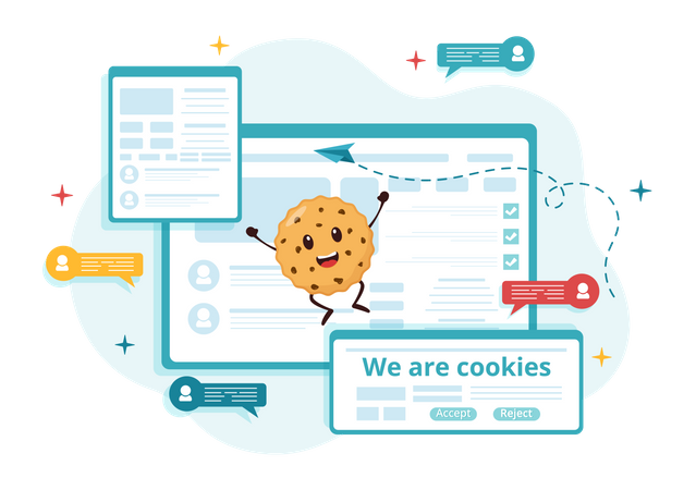 Cookies da Internet  Ilustração