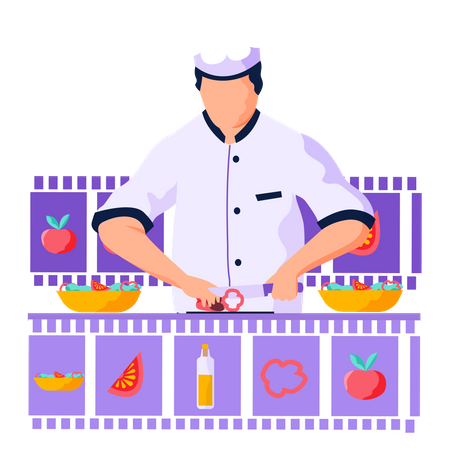 Cooking blog Illustration