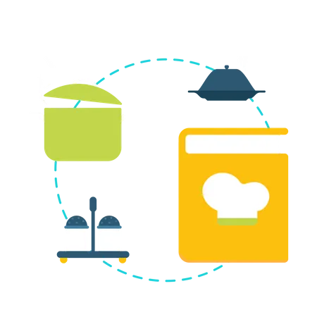 Cooking cycle Illustration