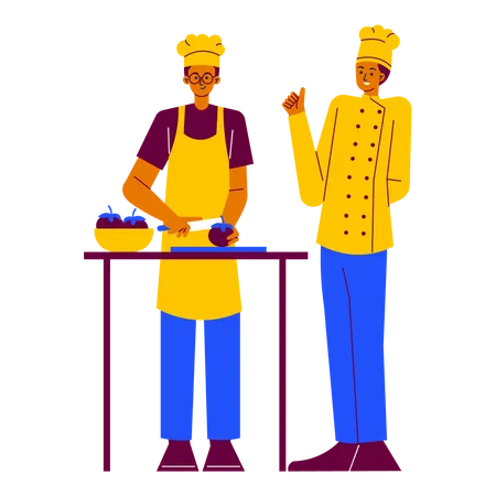 Cooking expert class Illustration