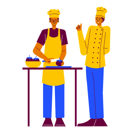 Cooking expert class  Illustration