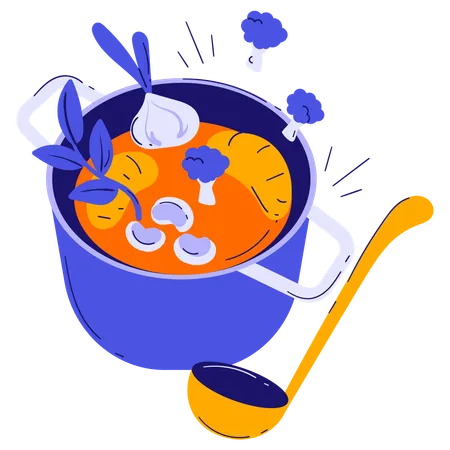 Cooking pot  Illustration