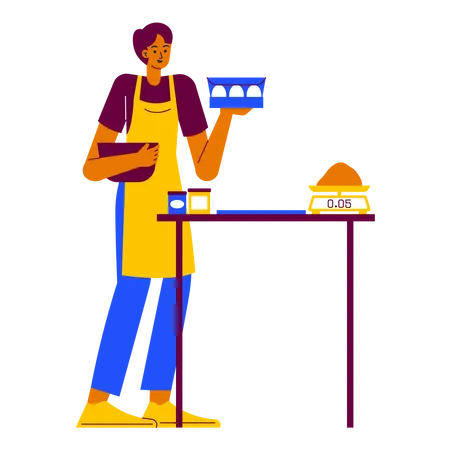 Cooking preparation Illustration