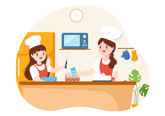 Cooking School  Illustration