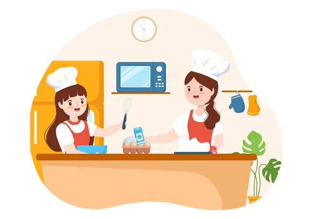 Cooking School  Illustration