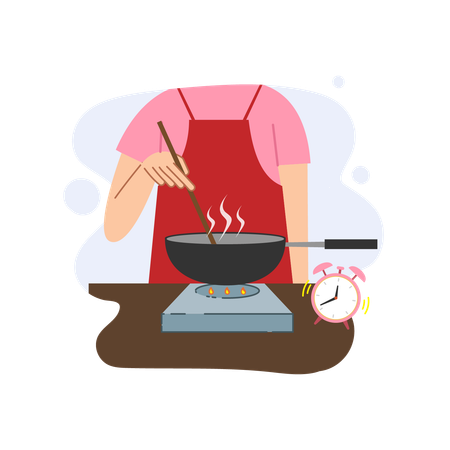 Cooking Time  Illustration