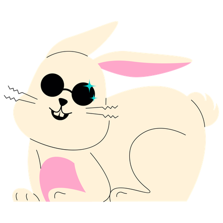 Cool Bunny  Illustration