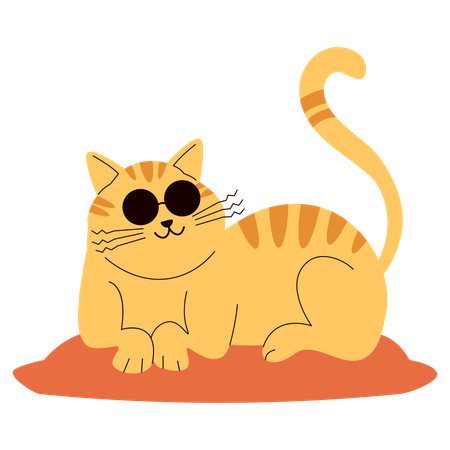 Cool Cat  Illustration