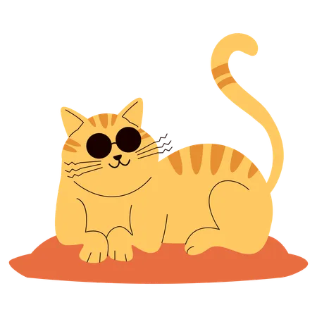 Cool Cat  Illustration