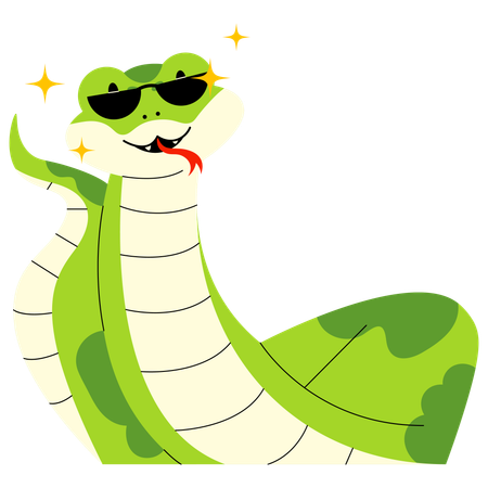 Cool Snake  Illustration