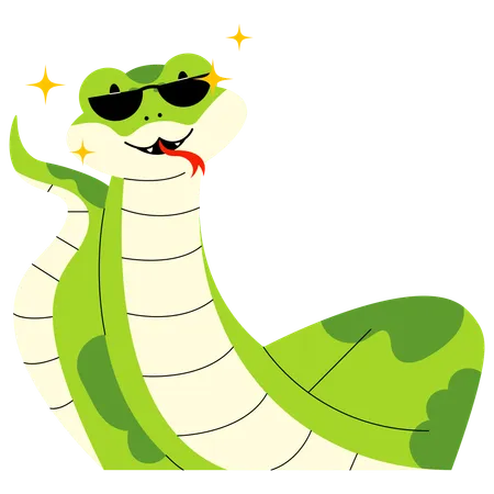 Cool Snake  Illustration