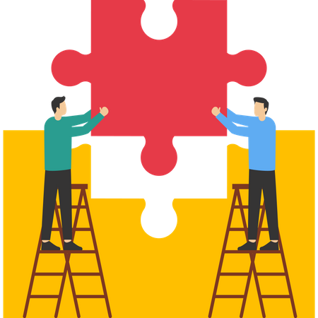Cooperation in business  Illustration