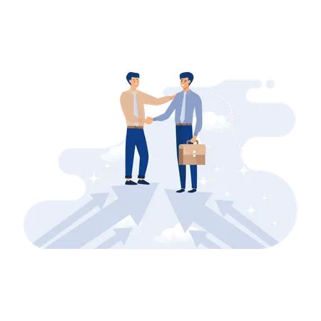 Cooperation partnership  Illustration