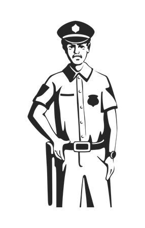 Cop  Illustration