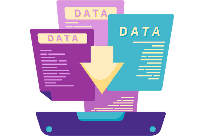 Copia de seguridad de datos y documentos  Ilustración