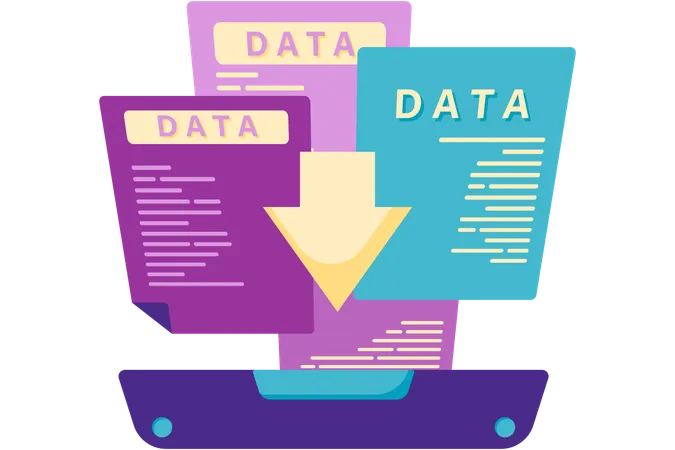 Copia de seguridad de datos y documentos  Ilustración