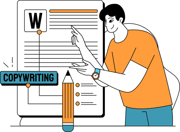 Copywriting Planning Process  Illustration