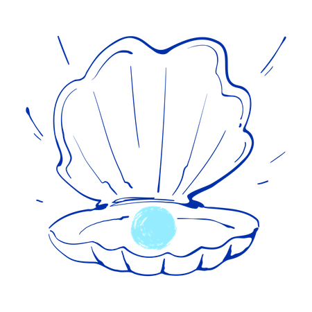 Coquille de perle  Illustration