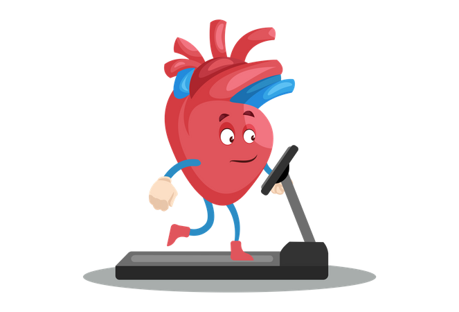 Coração fitness  Ilustração
