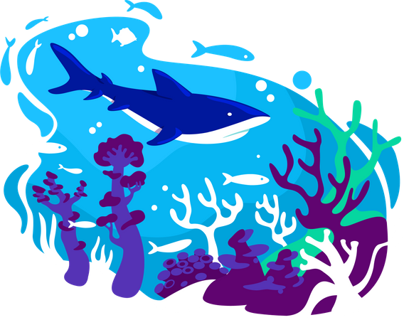 Coral reef  Illustration