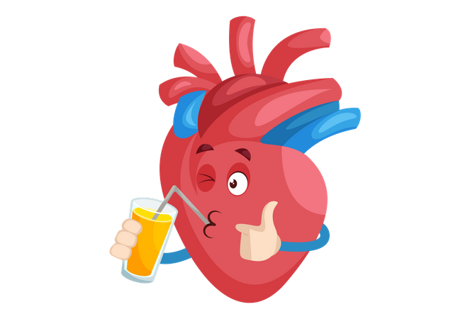 Corazón saludable  Ilustración