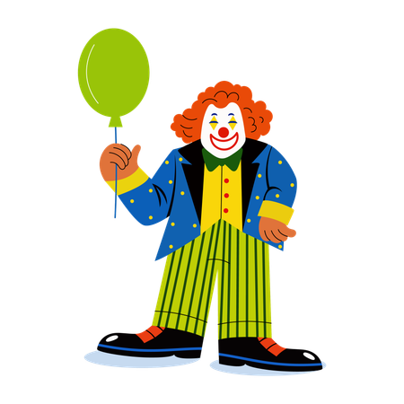 Personagem de aniversário do Coringa Risonho  Ilustração