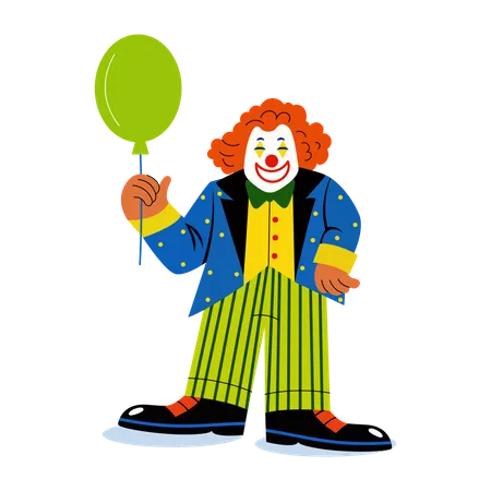 Personagem de aniversário do Coringa Risonho  Ilustração