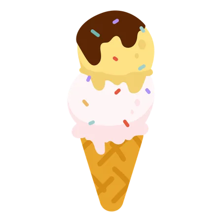 Cornet de glace  Illustration