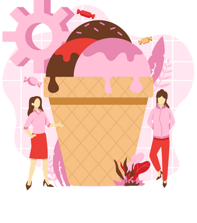 Cornet de glace  Illustration