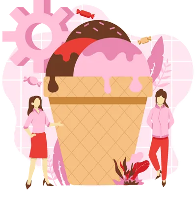 Cornet de glace  Illustration