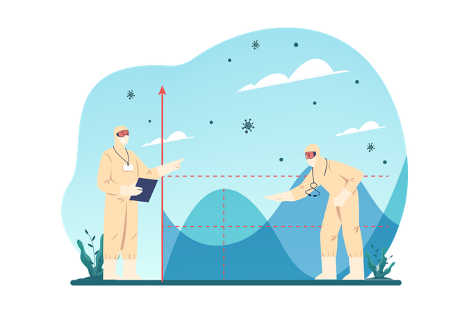 Corona graph  Illustration