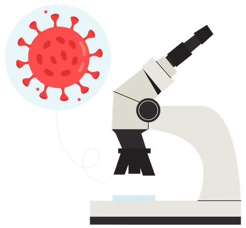 Virus Or Disease Laboratory Research Illustration