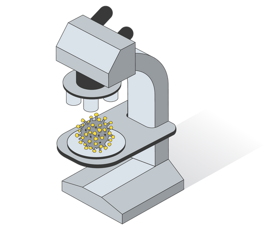 Corona Research  Illustration