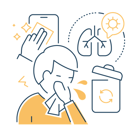 Corona signs  Illustration