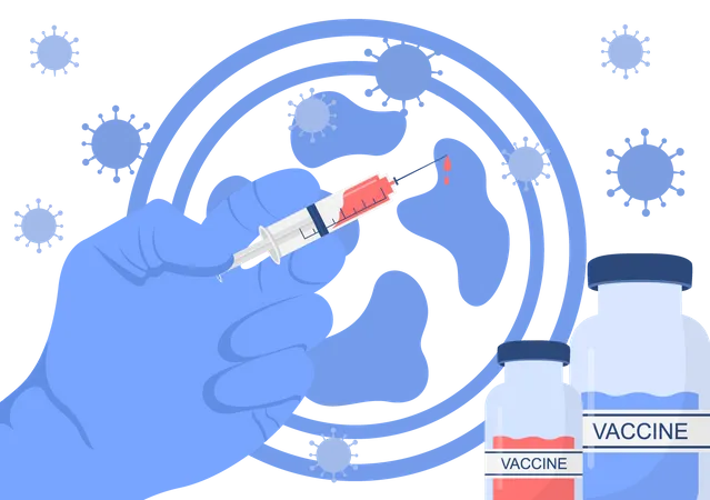 Corona Vaccination  Illustration