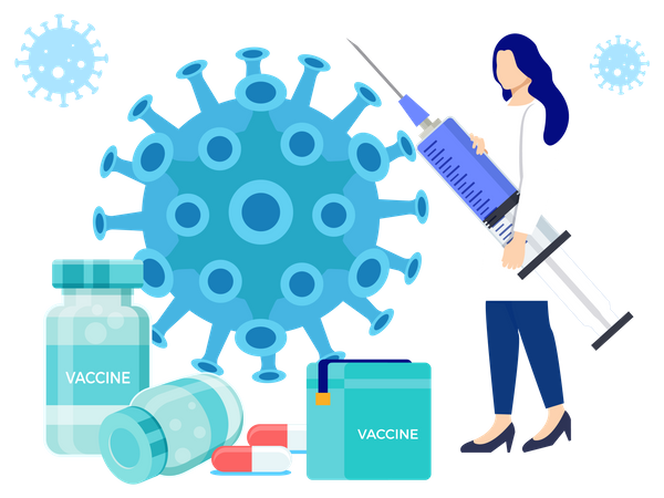 Corona Vaccination  Illustration