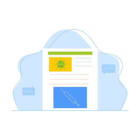 Corona vaccination news  Illustration
