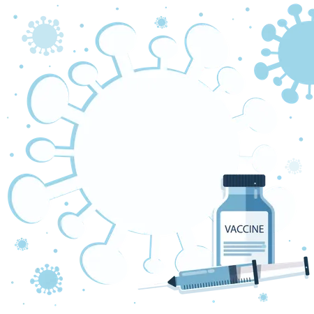 Corona vaccine Illustration