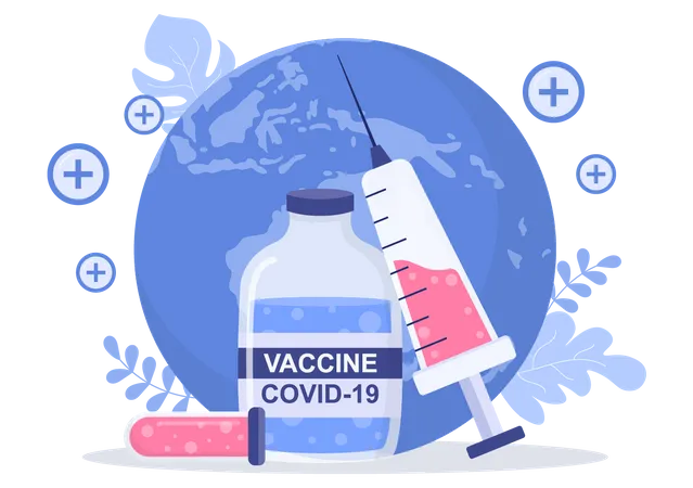 Corona Vaccine  Illustration