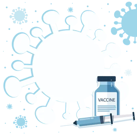 Corona vaccine  Illustration