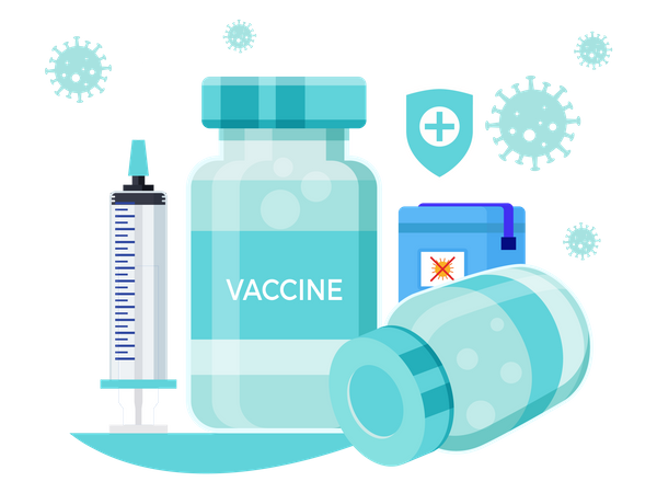 Corona Vaccine  Illustration