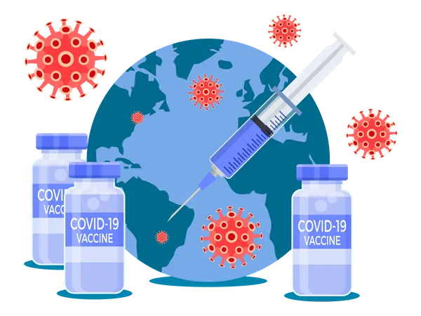 Corona Vaccine  Illustration