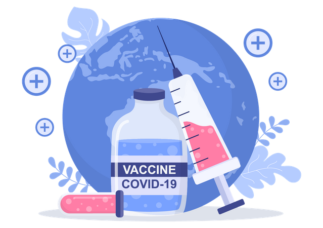 Corona Vaccine  Illustration