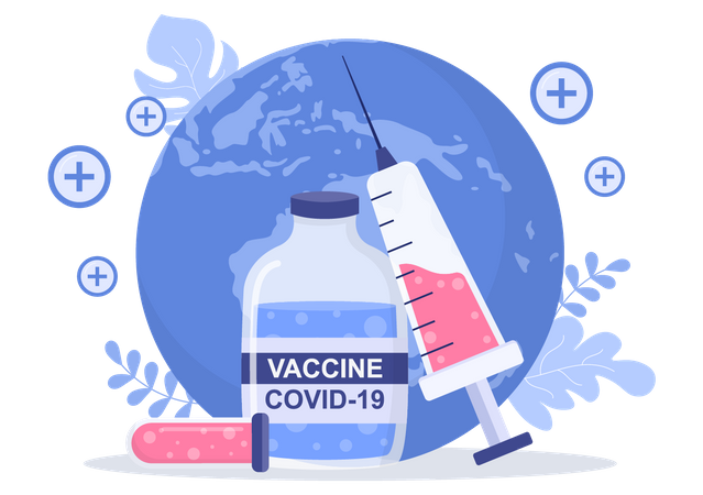 Vacina Corona  Ilustração