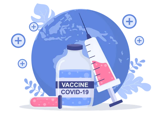 Vacina Corona  Ilustração